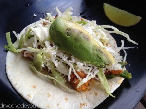 Papalote's chicken taco