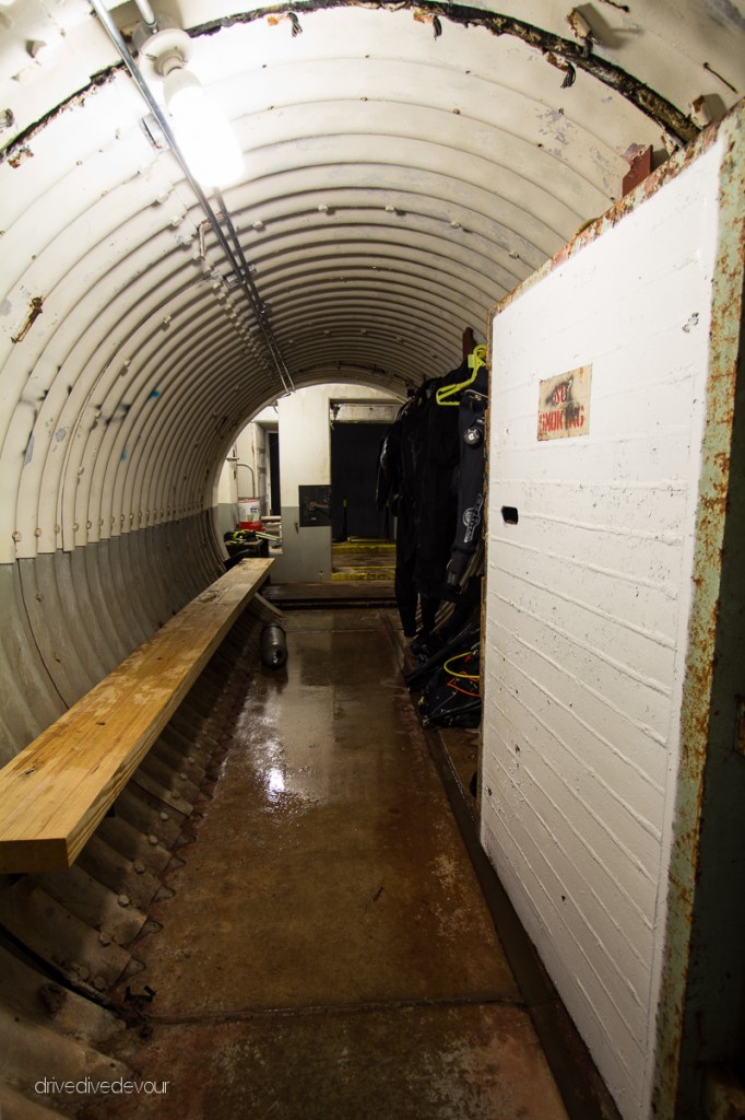 Tunnel from command center to missile silo.