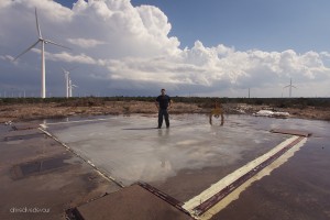 Standing on the Silo Doors.