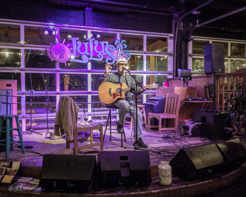 Brent Burns playing live music