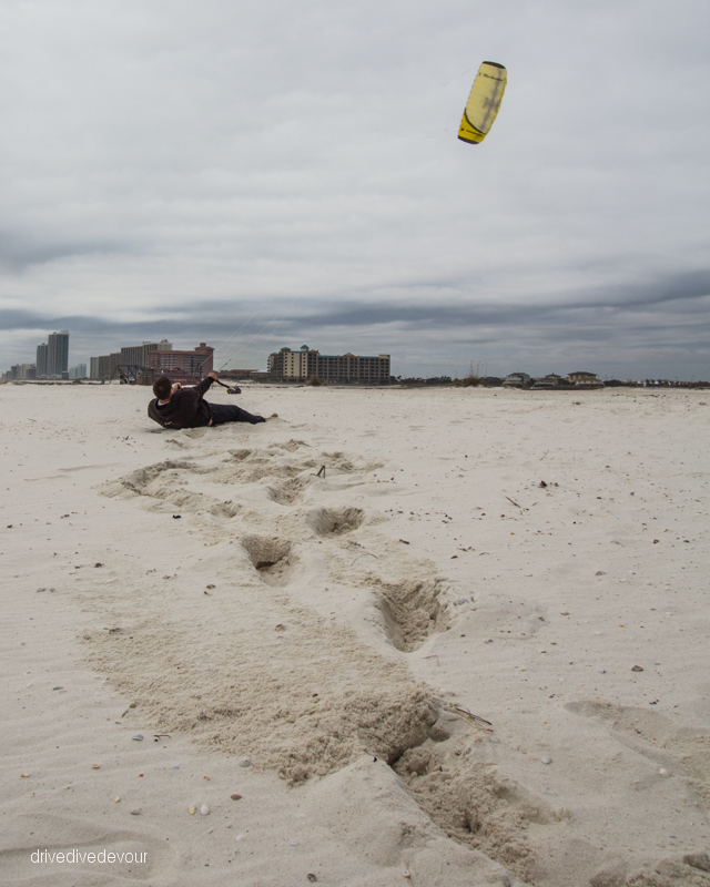 Brandon flying his kite