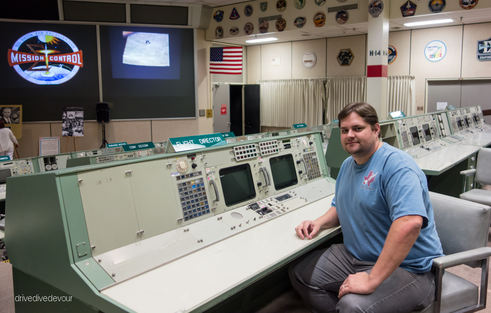 Sitting in the flight directors chair.