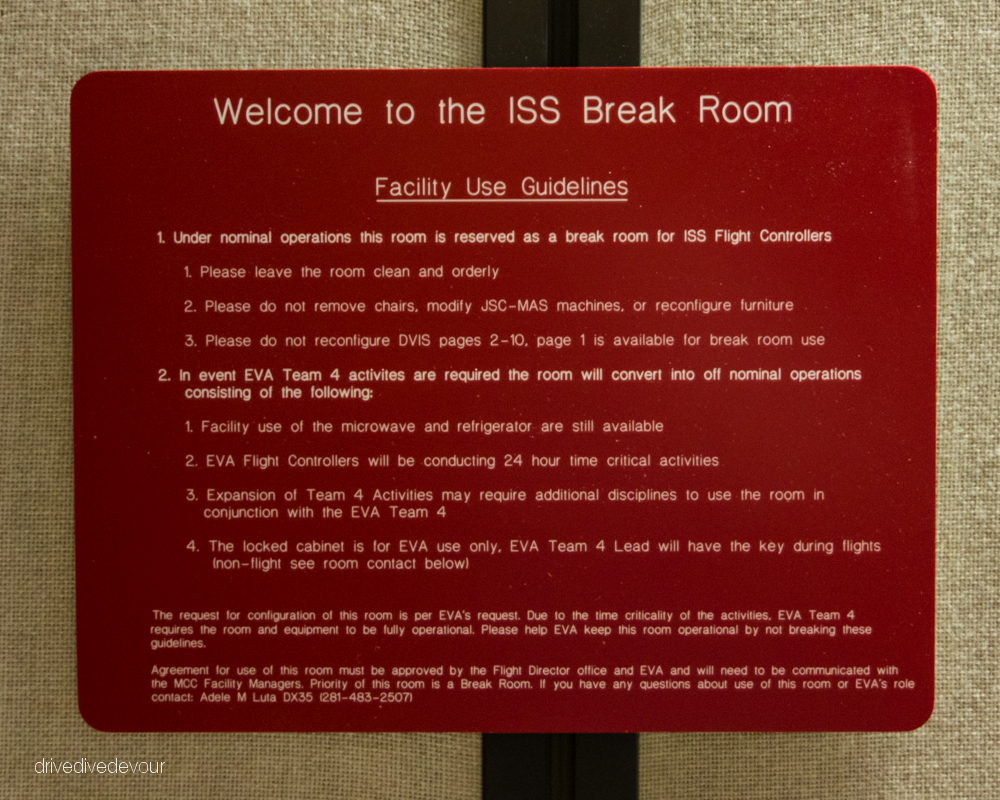 Break room sign