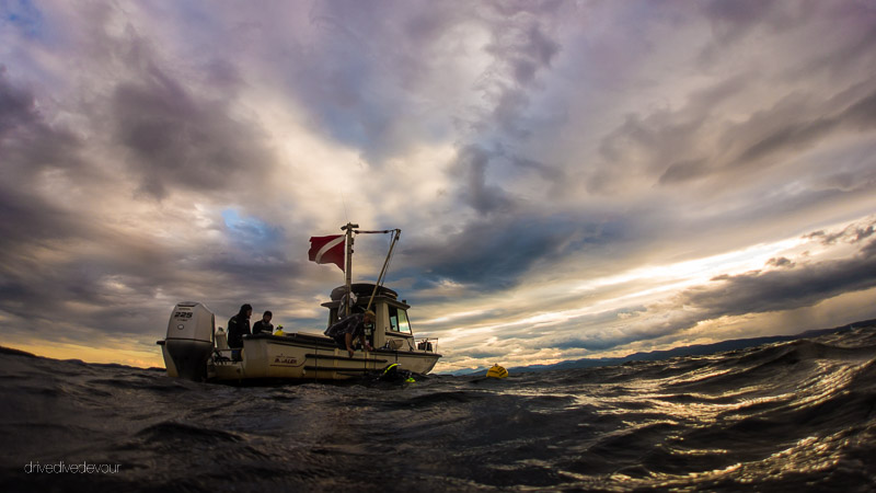 Dive Boat on Lake Champlain