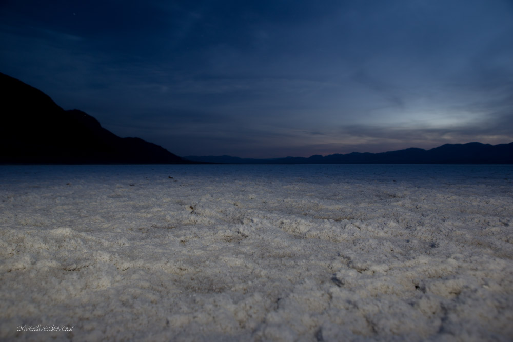 Badwater Basin at night