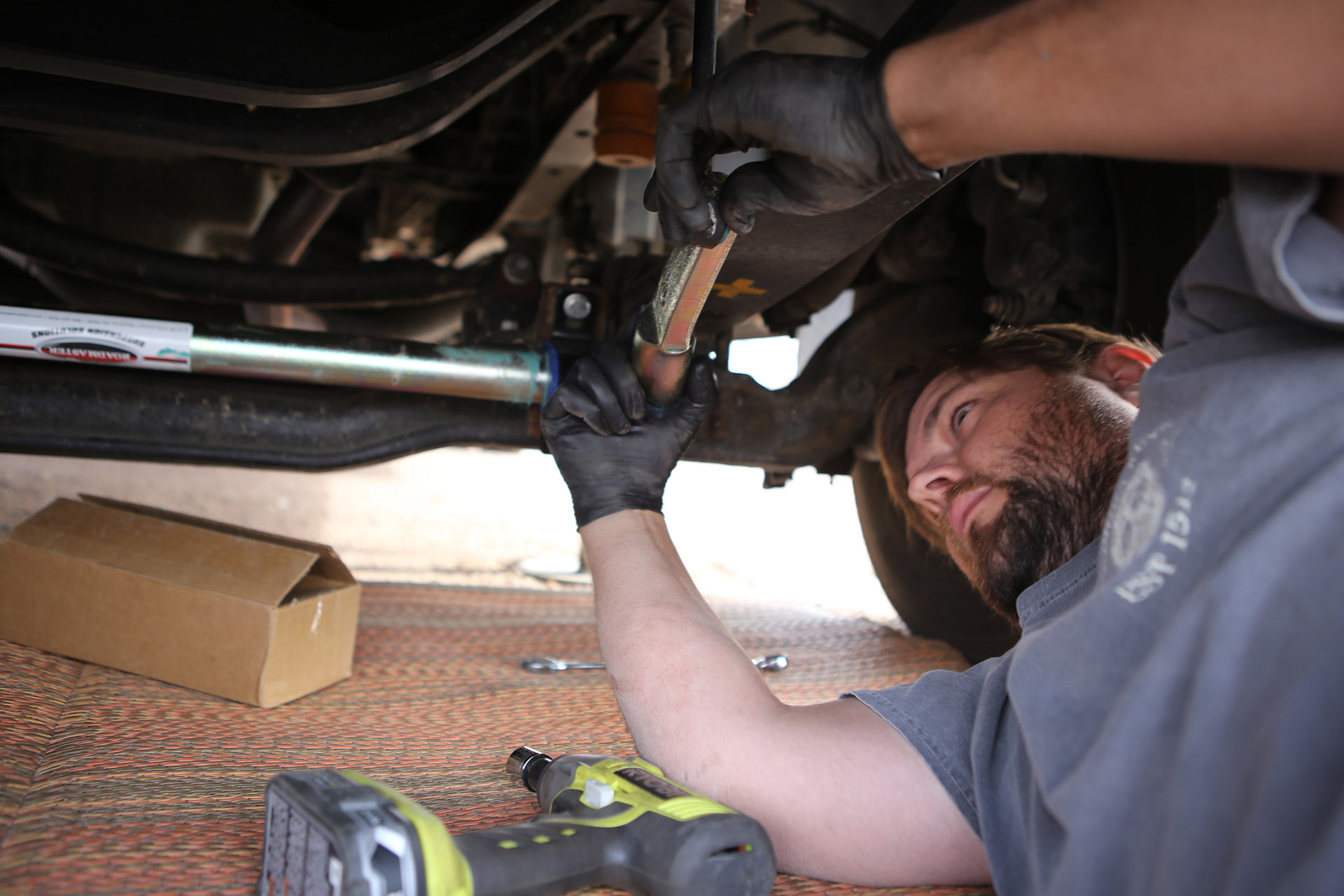 Once you have the bar in place it's a simple matter of bolting it back up and torquing everything to the proper specifications.