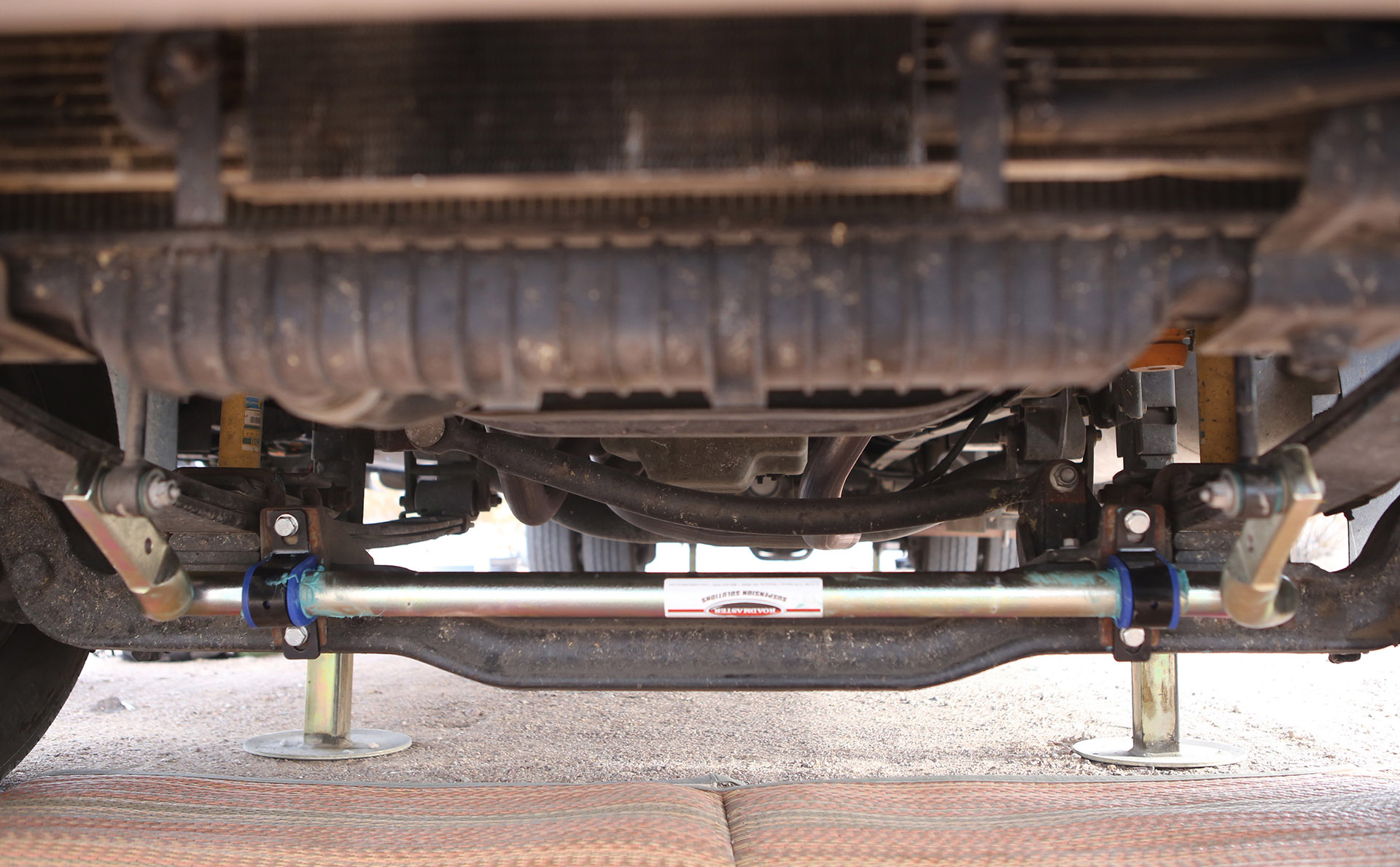 The front Anti-Sway Bar installed.