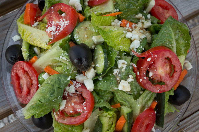 Pappas Style Greek Salad with Potatoes