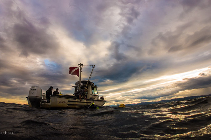 Dive Boat on Lake Champlain